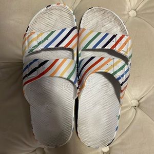 Freedom Moses Rainbow Stripe Sandals